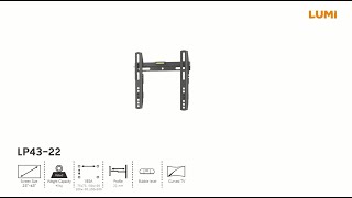 Economy Slim Fixed Wall Mount | LP43-22 | LUMI