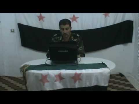 كلمة الرائد نضال بكور قائد كتيبة الخضراء لأهل طرابلس في حمص