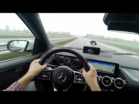 Mercedes Benz B 180d Autobahn Test Drive No Speed Limit Top Speed