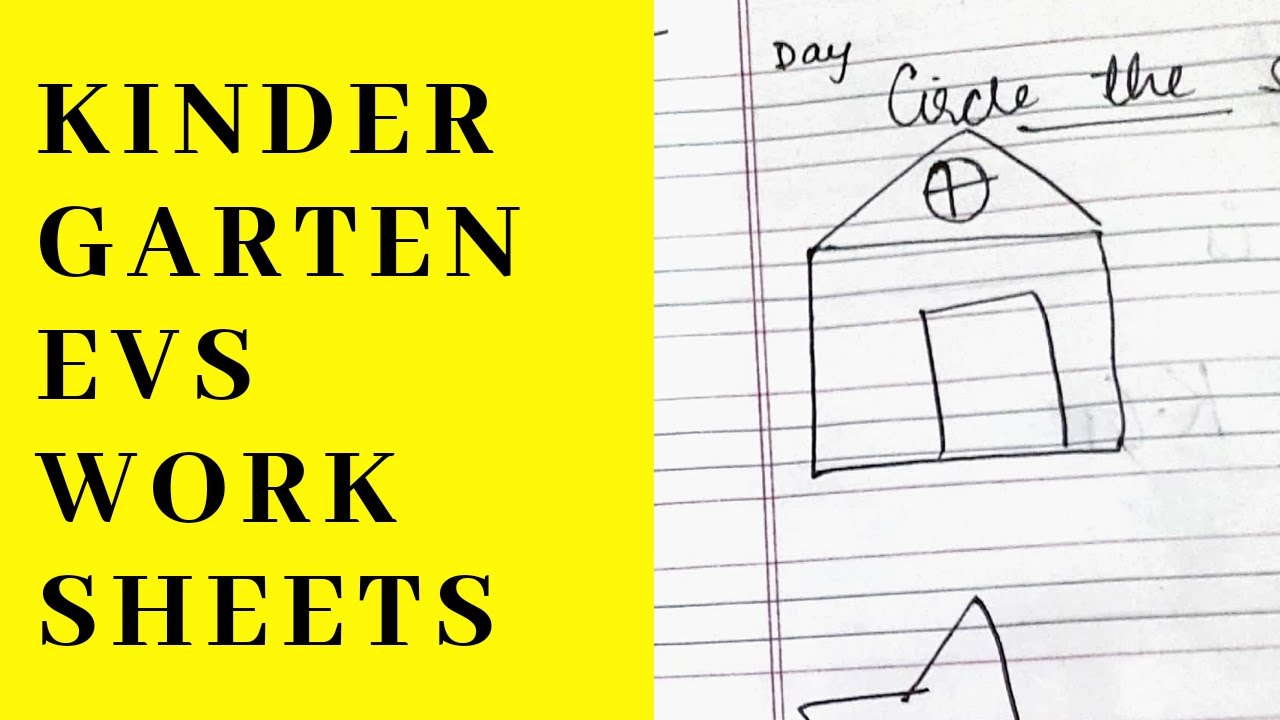 Kindergarten EVS Worksheets ll Science Worksheets for kids