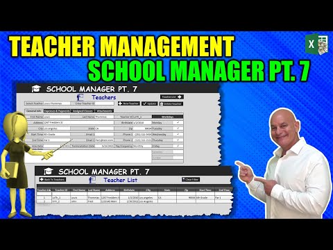 How To Quickly Create Excel Forms As We Add A Complete Teachers Feature School Manager Pt 7