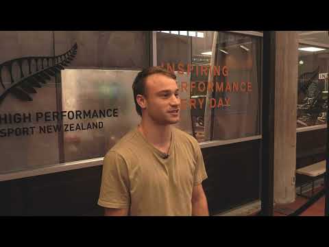 Trampoline world champ Dylan Schmidt and HPSNZ