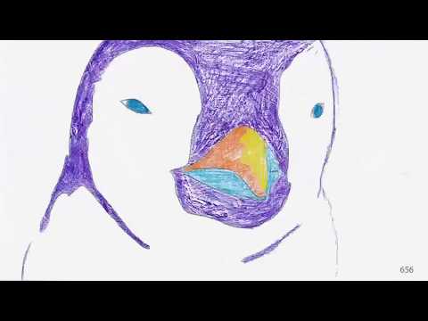 722 people's beautiful crowdsourced penguin animation (warning: flashing images)