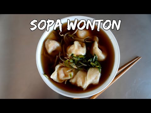 SOPA CHINA CON WONTON DE CAMARÓN / SALUDABLE FÁCIL Y RÁPIDO