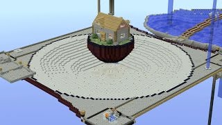 Minecraft Timelapse: Four Pillar Survival