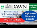 DAWN Editorial Analysis 3rd JUNE 2025 CSS PMS Preparation Pengravity Team Pakistan