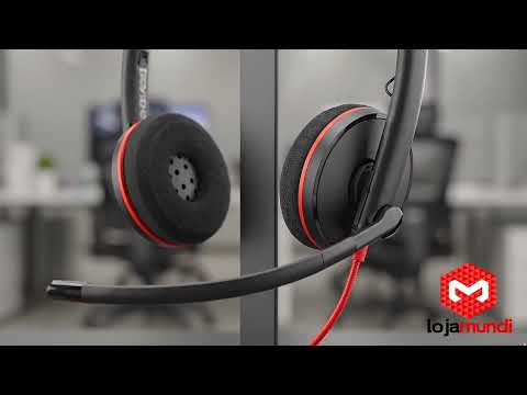 Video do produto Headset Plantronics Blackwire C3220 USB-C Binaural Preto