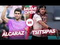 Carlos Alcaraz vs Stefanos Tsitsipas- Miami Open practice points 4K