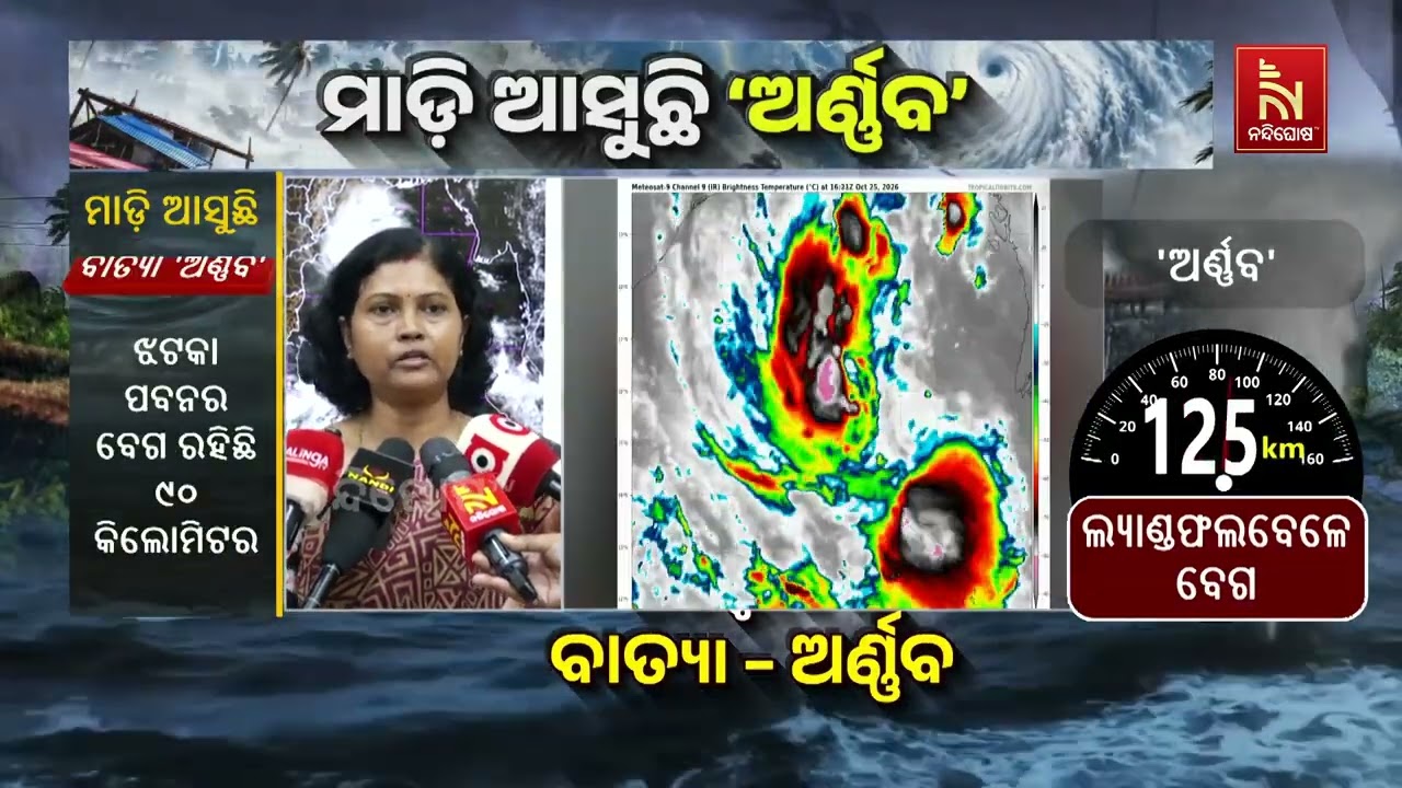 ''ବିଶାଖାପାଟଣା ଓ ବାପଟଲା ନିକଟରେ ଲ୍ୟାଣ୍ଡଫଲ କରିବ ଅର୍ଣ୍ଣବ