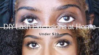 DIY LASHES AT HOME UNDER $20 | KISS COUTURE LASH EXTENSIONS RUTH NANDA