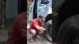 Air down for van comfort and traction on the Magruder Corridor, ID #campervan #offroad #winnebago