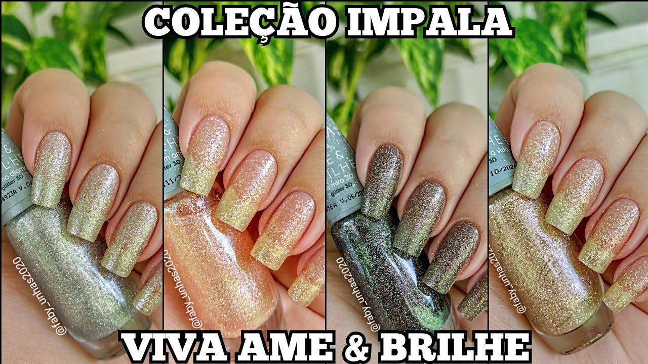 ESMALTES IMPALA COLEÇÃO VIVA AMA & BRILHE