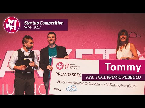 Tommi wins the Aruba Award at the Startup Competition of WMF 2017.