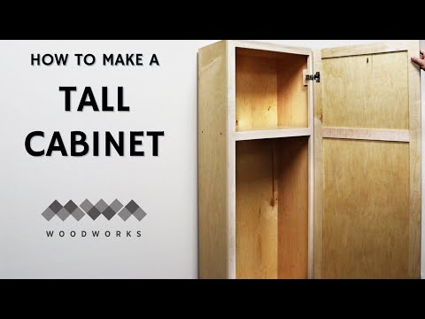 Part of a video titled Making a Tall Storage Cabinet - YouTube