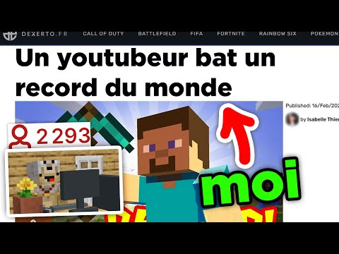 J'ai fait croire à TOUT LE MONDE que j'ai battu le Record du Monde Minecraft !