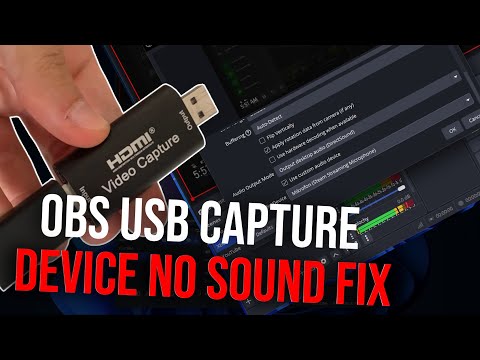 OBS USB Capture Device No Sound Fix (2026) - no sound Capture Card OBS Studio