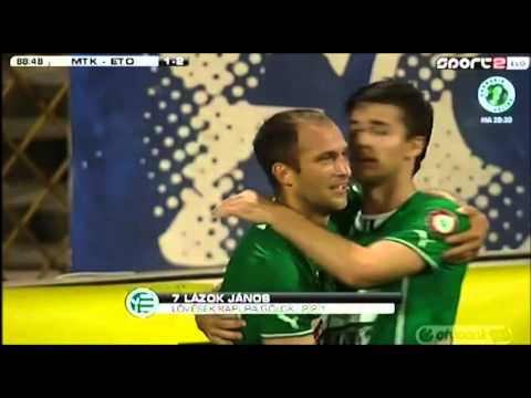 Lázok János gólja az MTK Budapest   Győri ETO FC meccsen