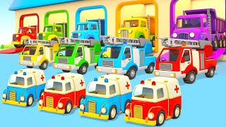 Helper cars & Emergency vehicles for kids. New episodes of car cartoons. Cars' games for kids.