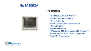 Hp M1092A 14 Inch Monitor Sales | Service | Repair | Exchange | Replacement