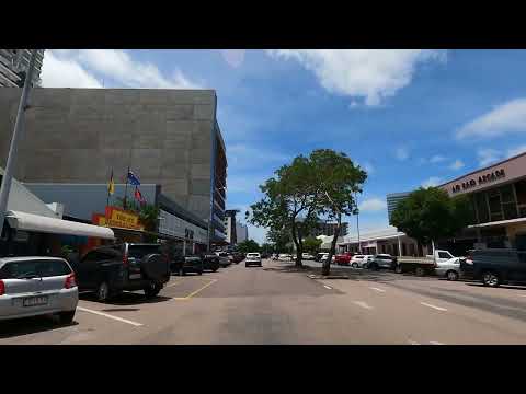 4K Darwin City Driving Tour 2023 - Stuart Park, Darwin CBD and Tiger Brennan Drive