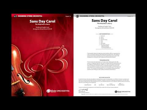 Sans Day Carol, arr. Michael Kamuf – Score & Sound