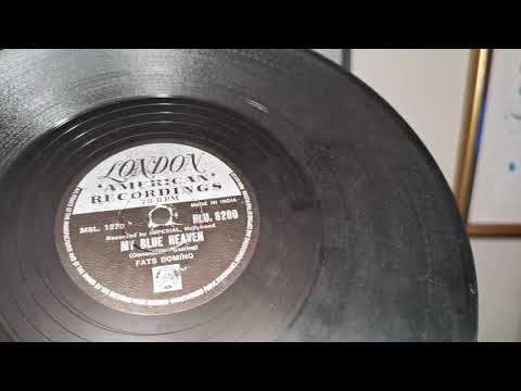 My Blue Heaven ~ Fats Domino ~ 1956 78rpm London American ~ 1963 Bush SRP31D Record Player