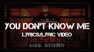Black Rob ft. Joe Hooker - You Don&#39;t Know Me (Lyrics/Lyric Video)