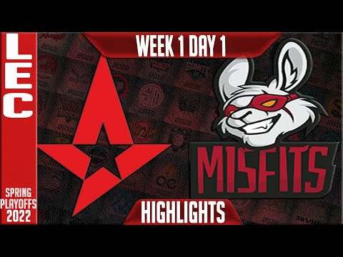 AST vs MSF Highlights | LEC Spring 2022 W1D1 | Astralis vs Misfits Gaming