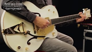 Video thumbnail for Gretsch Guitars G6136T 1959 Golden Era Edition White Falcon Electric Guitar, Vintage White by Musician's Friend