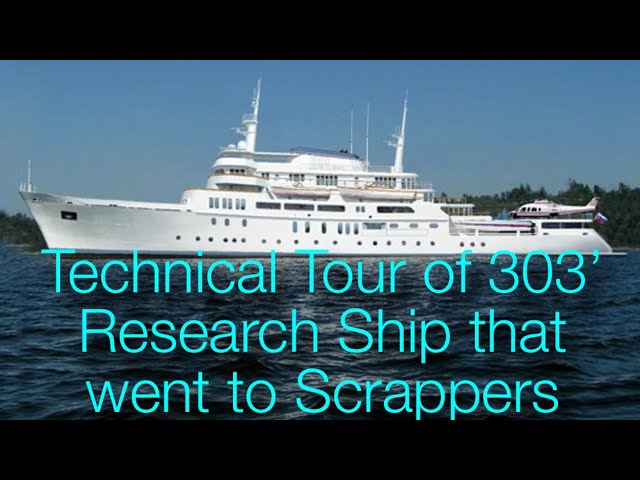 303' / 92-meter US Government Research Ship available for Yacht Conversion