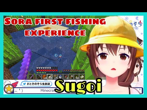 Sora's Adorable Fishing Fail in Minecraft!