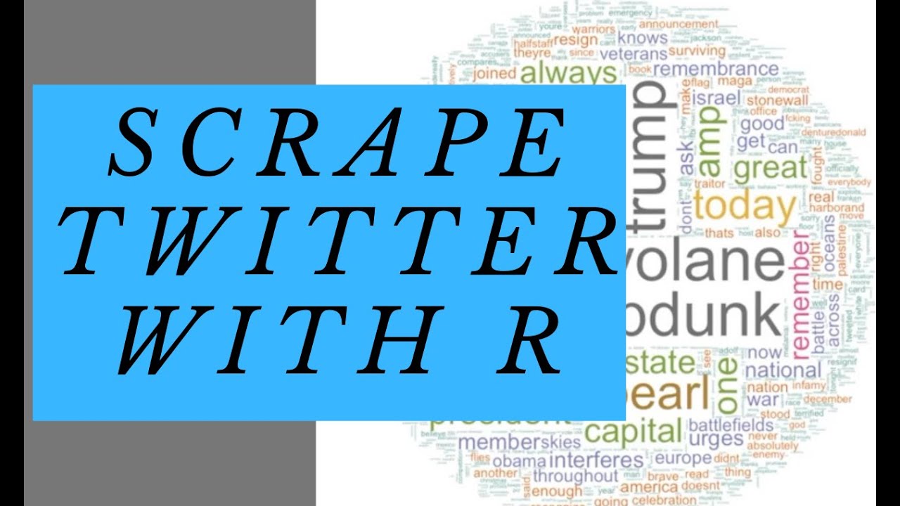 Scrape Twitter using R and RStudio - R Programming for Beginners Tutorial