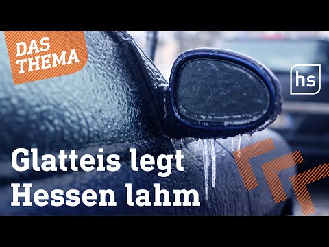 Hessen unterm Eispanzer: Flughafen-Chaos, Bus- und Schulausfälle | hessenschau DAS THEMA