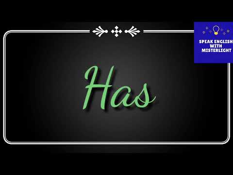 Basic English Grammar: Have Vs Has, Have/Has,  Difference between have and has in English.