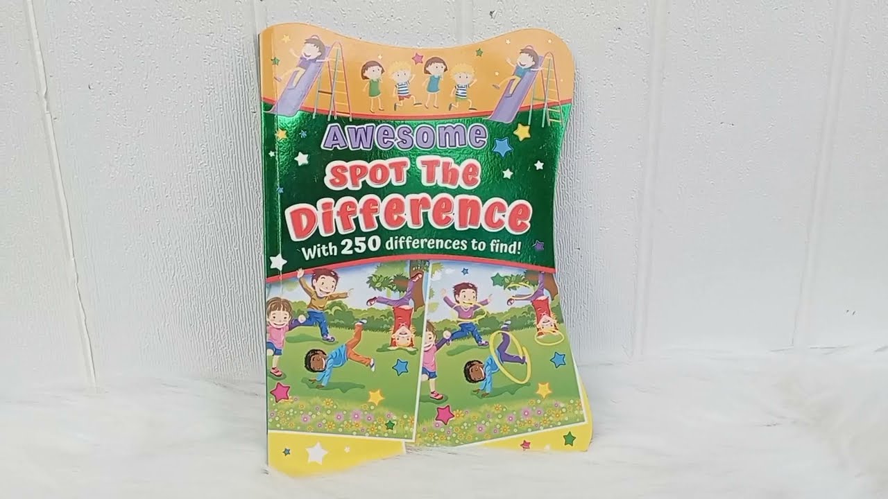 Awesome Spot the Difference Activity Book With 250 Differences to Find!