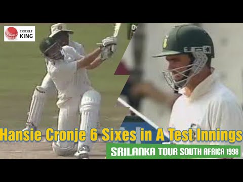 Hansie Cronje 6 Sixes (5 vs Muralitharan) 2nd Test @ Centurion | Srilanka Tour Of South Africa 1998