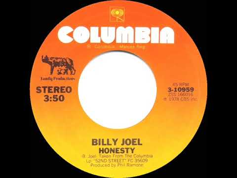 1979 HITS ARCHIVE: Honesty - Billy Joel (stereo 45)