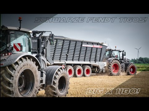 Was ein Fuhrpark! GPS Häckseln XL - Krone Big x 1180 und schwarze Fendts bei M&H Agrar! JP Agrar