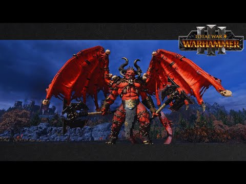 DWARVES VS KHORNE - MASSIVE WARHAMMER III CINEMATIC BATTLE