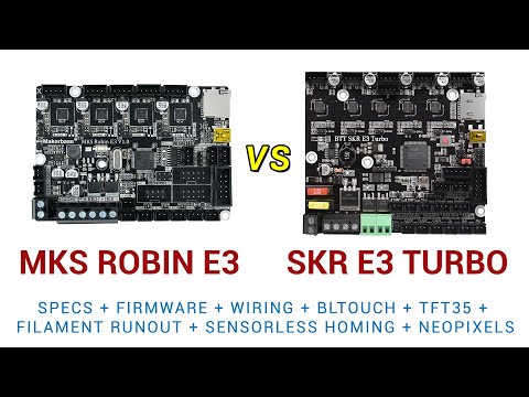 MKS Robin E3 vs BTT SKR E3 Turbo - Complete mainboard upgrade guide