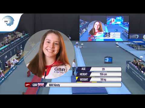 Kirsty Way (GBR) - 2018 Double Mini-Trampoline European Champion