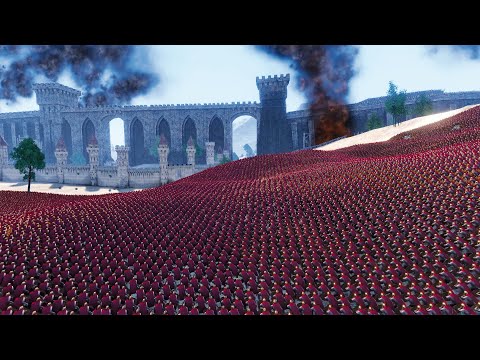 30,000 SPARTANS LAY SIEGE TO THE GREAT WALL - UEBS - Ultimate Epic Battle Simulator