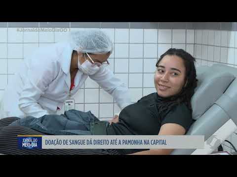 Doação de sangue rende até pamonha e incentiva solidariedade em Goiânia