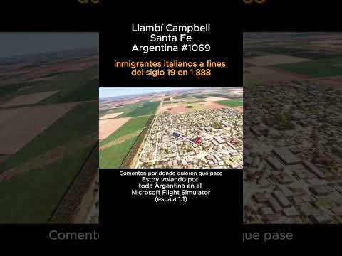Llambi Campbell, Santa Fe desde el Microsoft Flight Simulator #llambicampbell #santafe #msfs