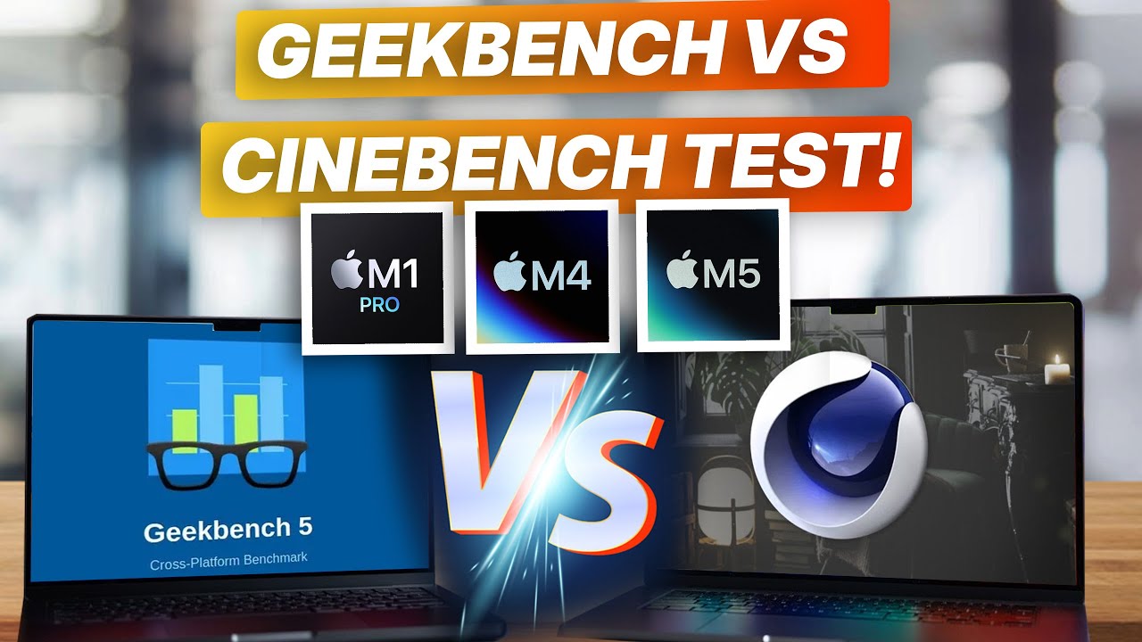 M1 vs M4 vs M5 — Geekbench + Cinebench Tested! 🔥