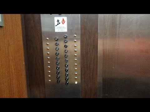 OM - RARE POP OUT Otis Autotronic Elevators at Investment Building, Pittsburgh, PA (w/ PAelevators)