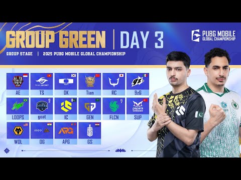 [URDU] 2025 PMGC League | Group Green Day 3 | PUBG MOBILE Global Championship