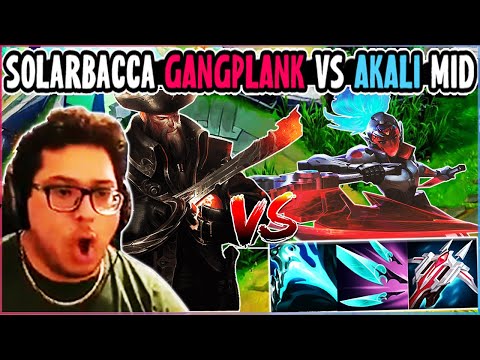 SOLARBACCA Gangplank Vs Akali Mid - NA Challenger - Patch 14.2