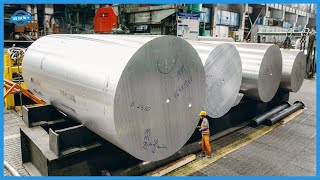 Aluminium Smelting and Casting Process. Mass Production Process Of Aluminium Pro
