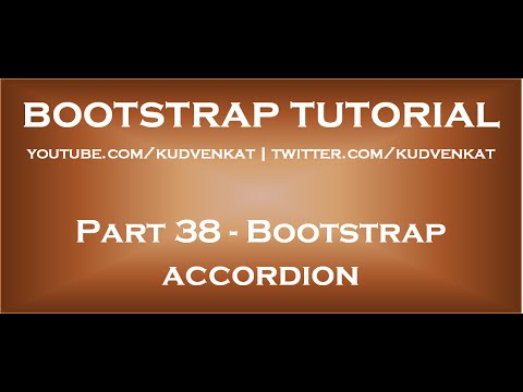 Bootstrap accordion